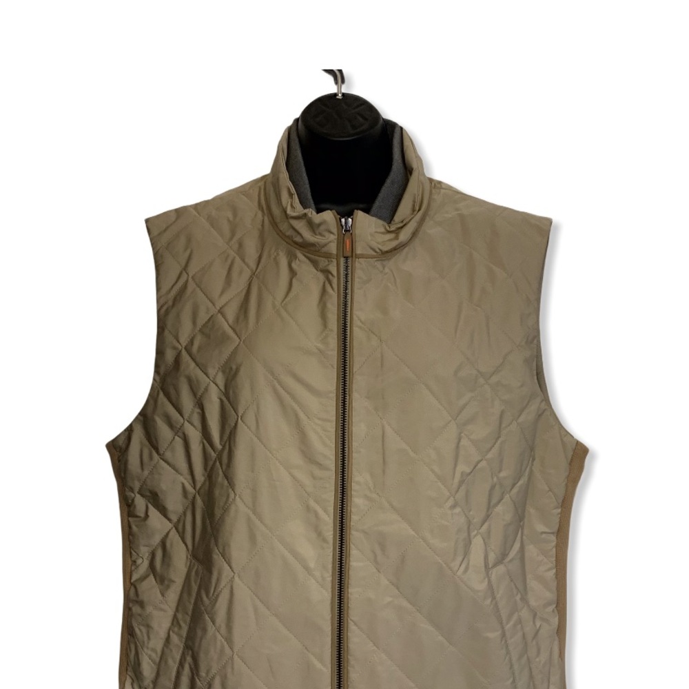 Casablanca Polo Equipment Italy Diamond Quilted Vest Zipper NWOT - Picture 2 of 8